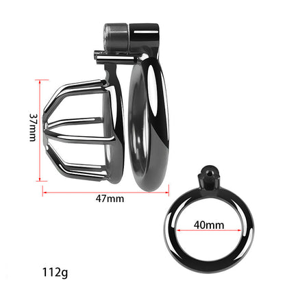 "Lock into control with this steel chastity cage for men. Designed for comfort, security, and endless teasing under your Dominant's command."