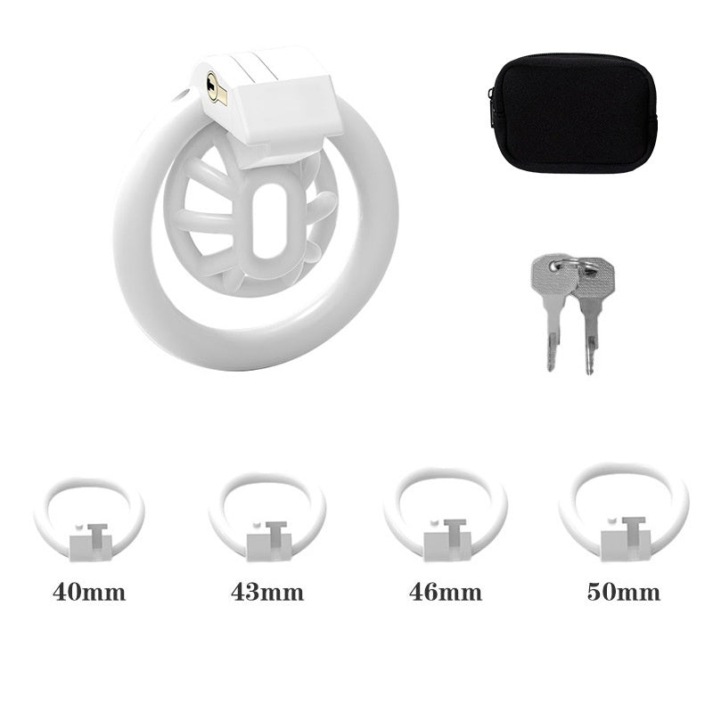 Male Inverted Chastity Cage - white