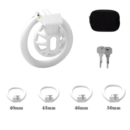 Male Inverted Chastity Cage - white
