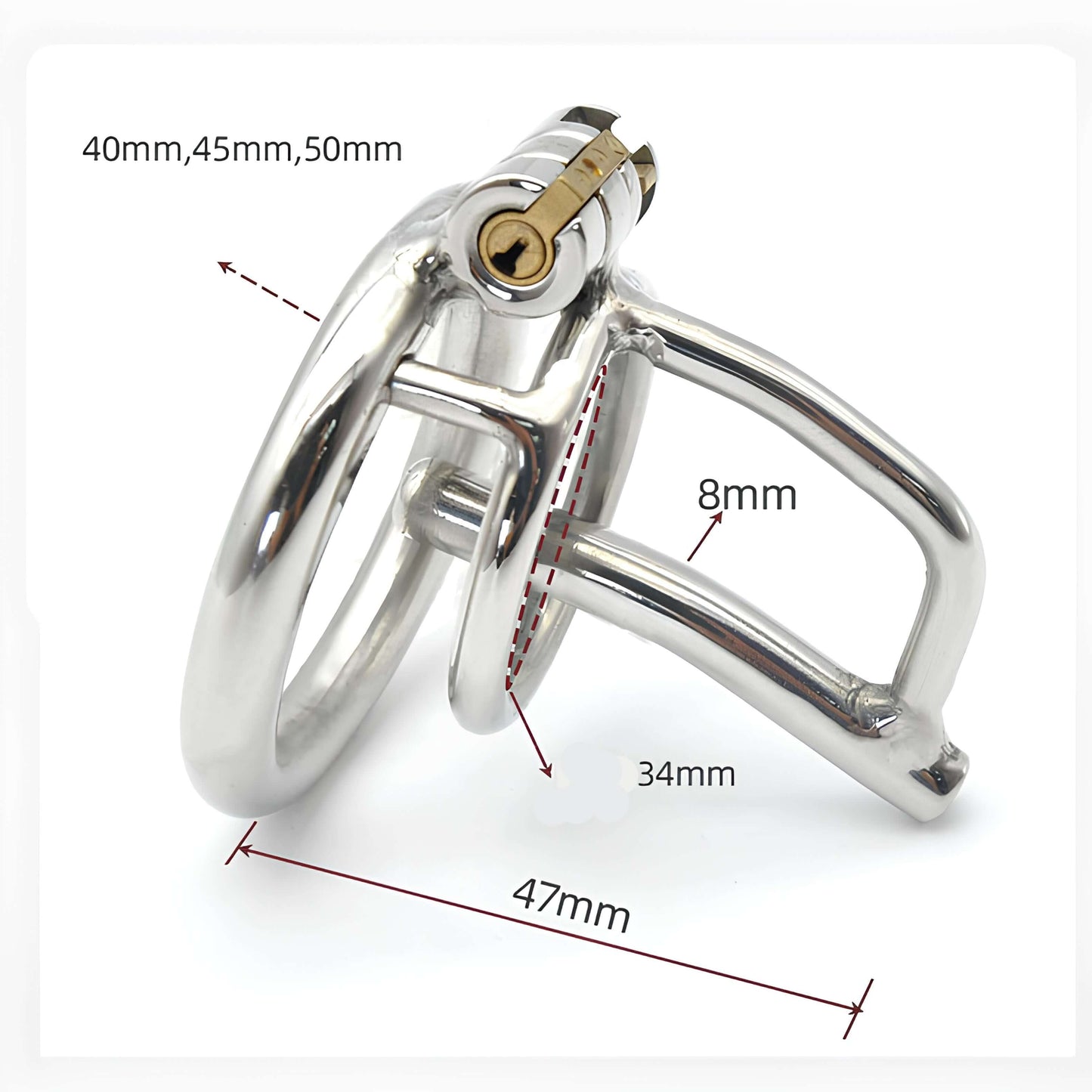 advanced chastity cage, long term chastity cage, comfortable metal chastity cage