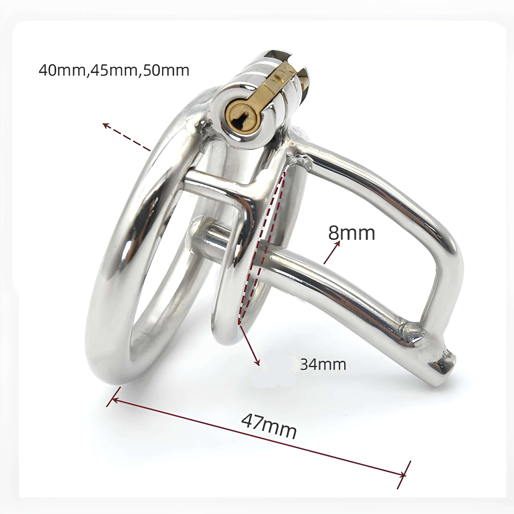 advanced chastity cage, long term chastity cage, comfortable metal chastity cage