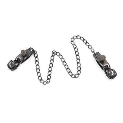 nipple clamps, adjustable nipple clamps, BDSM clamps, nipple play, kink accessories, rubber-coated clamps, erotic pinching, nipple chain, customizable pressure, nipple and clitoral stimulation, fetish gear, body-safe materials, sensual nipple clamps, beginner-friendly clamps, advanced BDSM toys, kinky nipple play, pleasure and pain, discreet packaging, intimate accessories, nipple teasing tools, BDSM essentials.