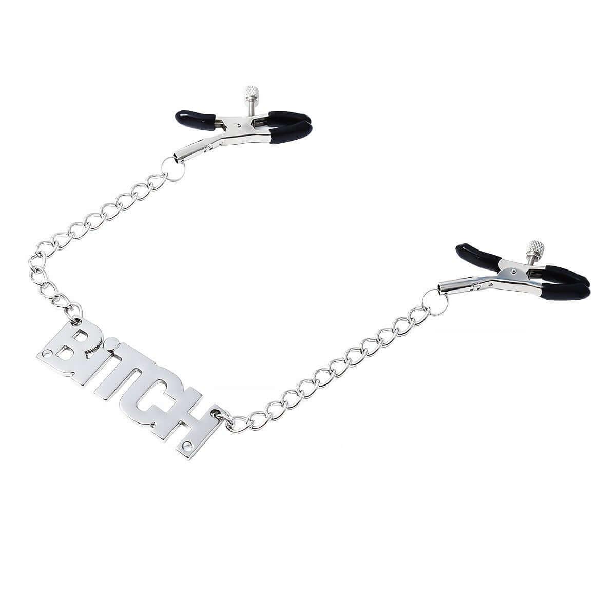 nipple clamps, adjustable nipple clamps, BDSM clamps, nipple play, kink accessories, rubber-coated clamps, erotic pinching, nipple chain, customizable pressure, nipple and clitoral stimulation, fetish gear, body-safe materials, sensual nipple clamps, beginner-friendly clamps, advanced BDSM toys, kinky nipple play, pleasure and pain, discreet packaging, intimate accessories, nipple teasing tools, BDSM essentials.