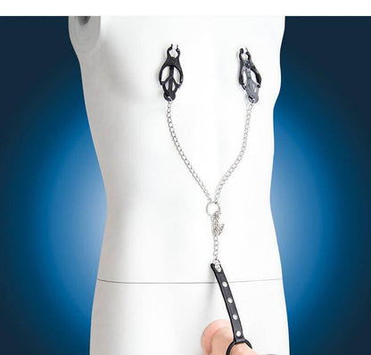 nipple clamps, adjustable nipple clamps, BDSM clamps, nipple play, kink accessories, rubber-coated clamps, erotic pinching, nipple chain, customizable pressure, nipple and clitoral stimulation, fetish gear, body-safe materials, sensual nipple clamps, beginner-friendly clamps, advanced BDSM toys, kinky nipple play, pleasure and pain, discreet packaging, intimate accessories, nipple teasing tools, BDSM essentials.