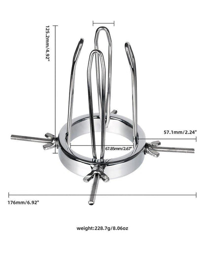 Adjustable Stainless Steel Anal Spreader: Comfort, View-Enhancing Toy for Ultimate Pleasure