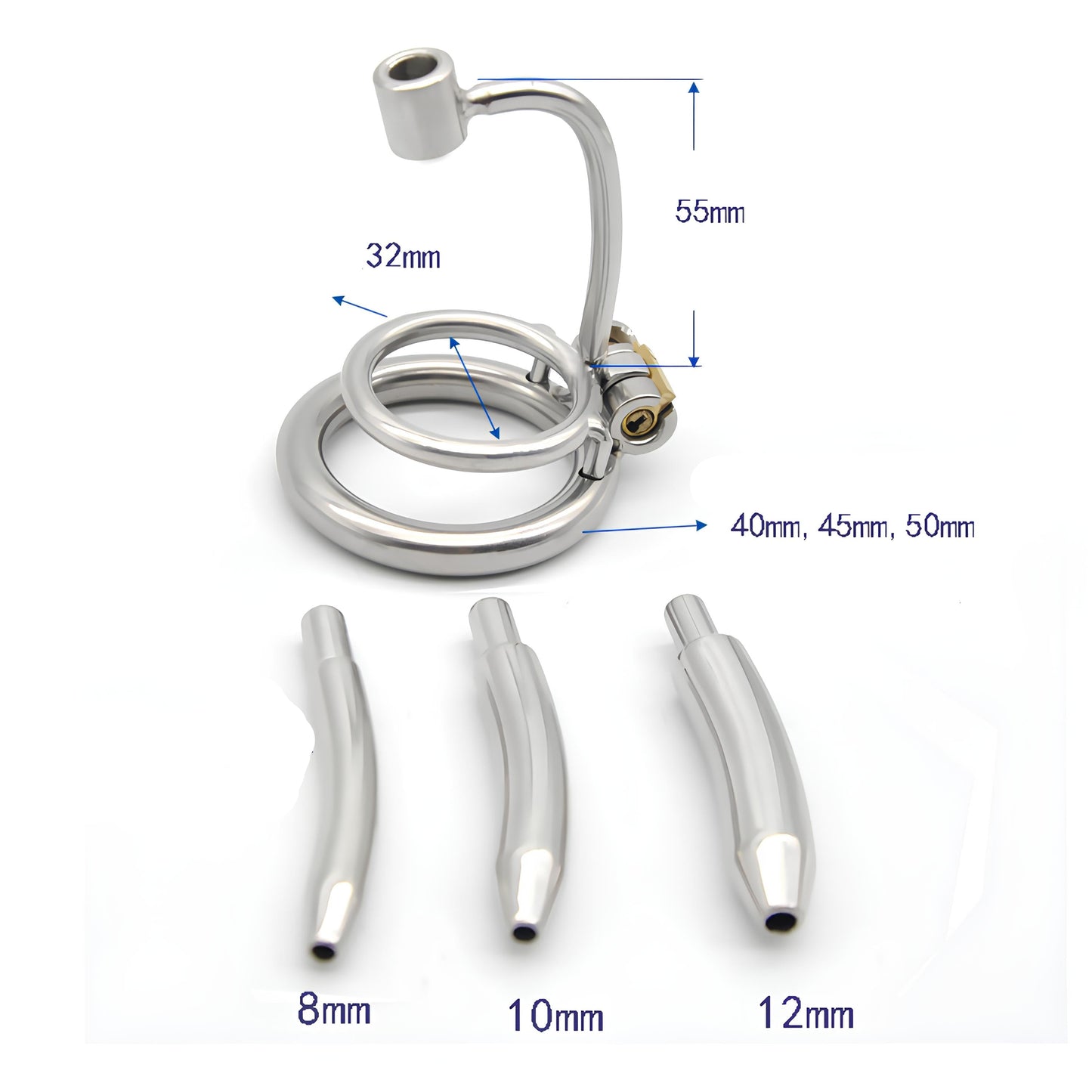 Jaula de castidad uretral de metal