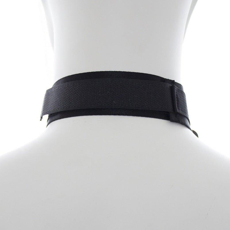 Back view of BDSM neck cuff