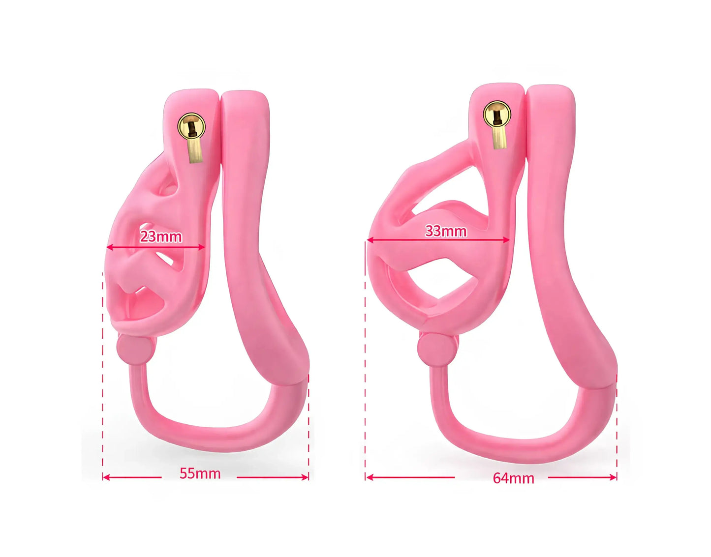 small chastity device pink chastity device silicone male cage soft male chastity device anti-slip chastity cage