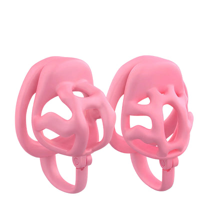 beginner male chastity cage pink BDSM chastity cage male denial cage ultra denial cage locked chastity cage