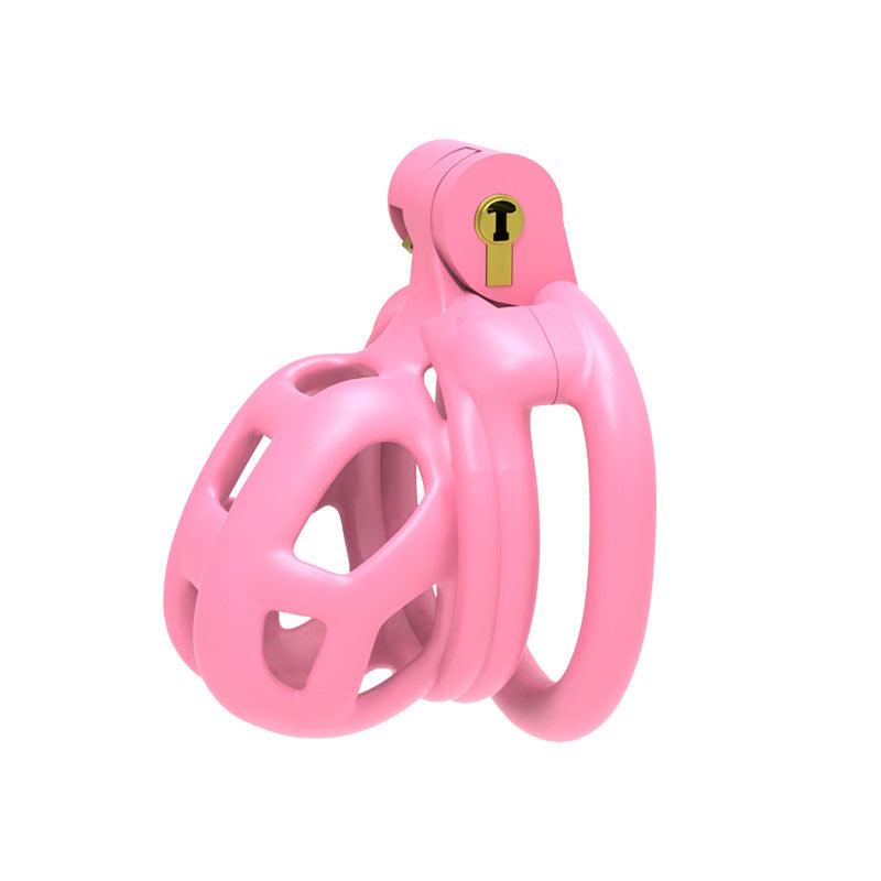 Pink Cobra Gen 2 chastity cage made from premium nylon resin for BDSM with adjustable base rings and cage dimensions for comfort.