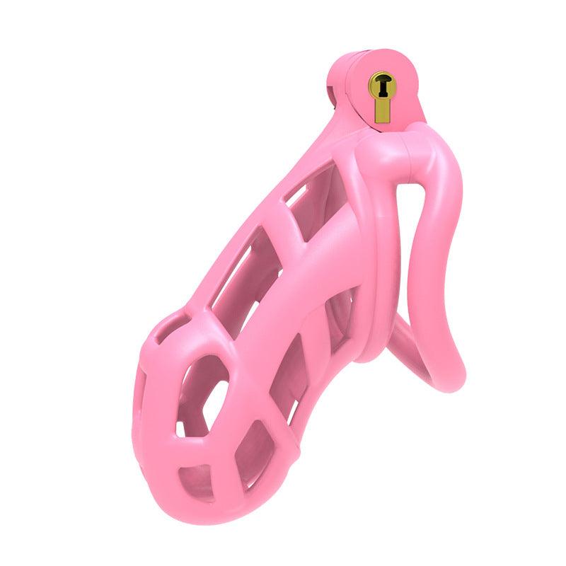 Pink Cobra Gen 2 Chastity Cage made of premium nylon resin for comfortable BDSM play with multiple base rings and cage dimensions.