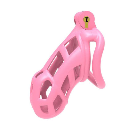 Pink Cobra Gen 2 Chastity Cage made of premium nylon resin for comfortable BDSM play with multiple base rings and cage dimensions.