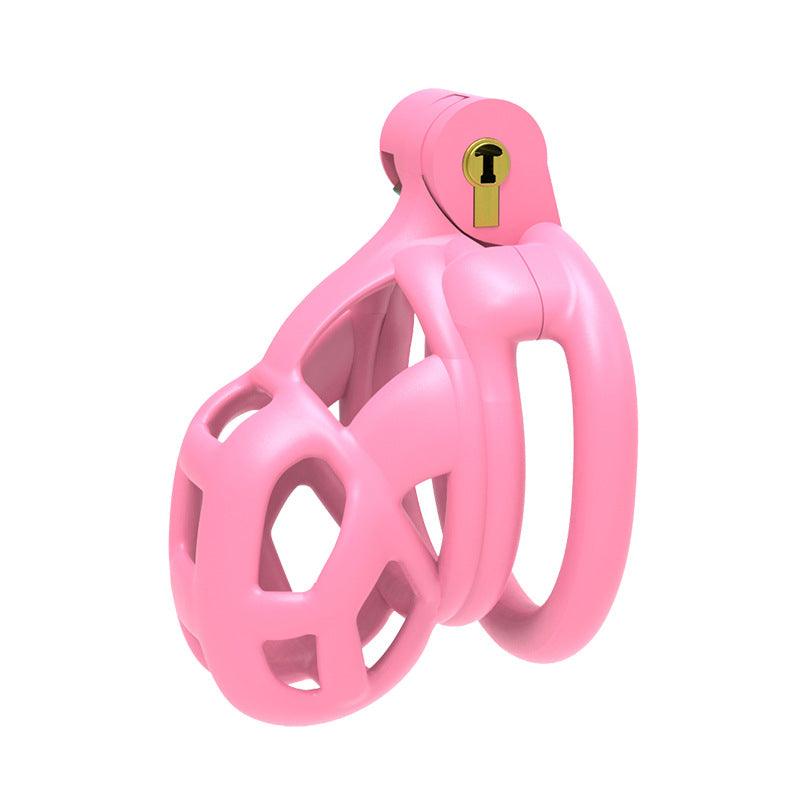 Pink Cobra Chastity Cage Gen 2, made from premium nylon resin, designed for comfort and allure in BDSM.