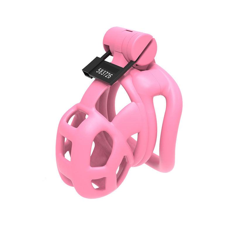 Pink Cobra Chastity Cage Gen 2 made from premium nylon resin for comfort and allure, featuring adjustable rings and cage dimensions.