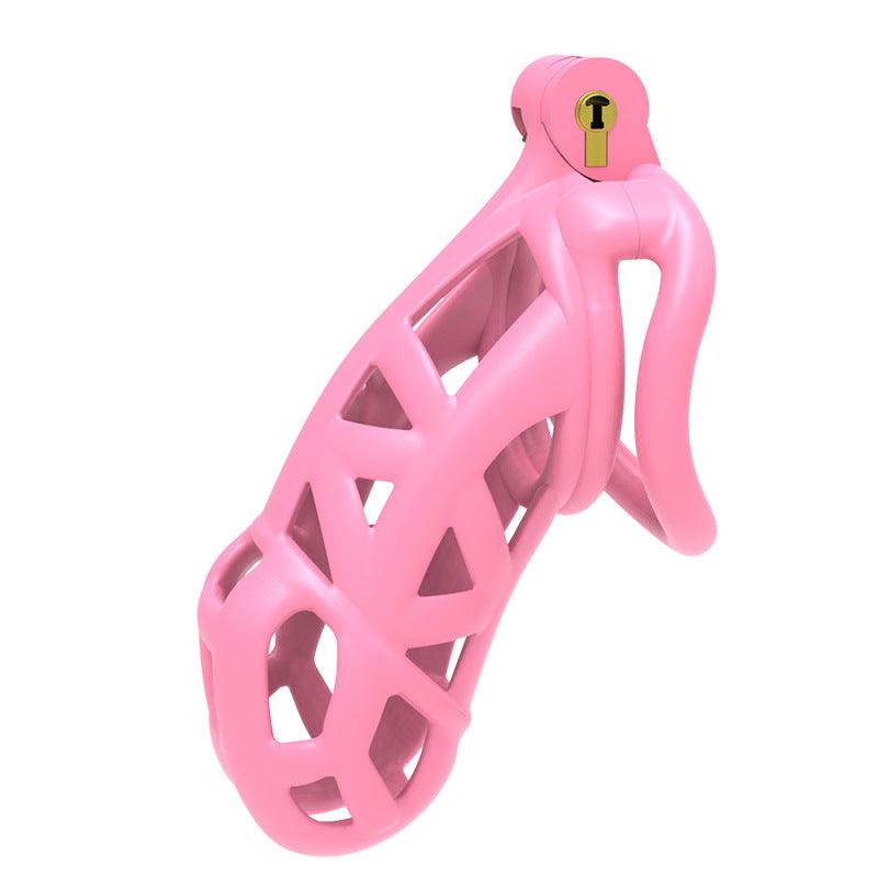 Pink Cobra Gen 2 chastity cage made from premium nylon resin for BDSM enthusiasts, offering customizable fit and comfort.