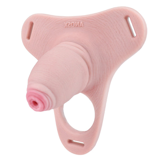 Pink Silicone Chastity Cage - Penis Profile