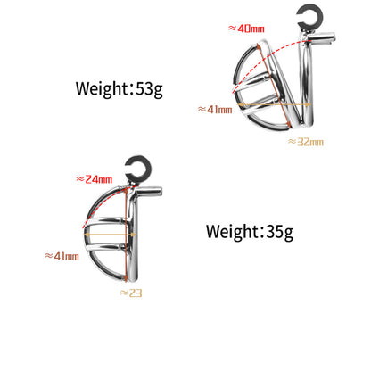 1 Inch Small Metal Cage - Silver