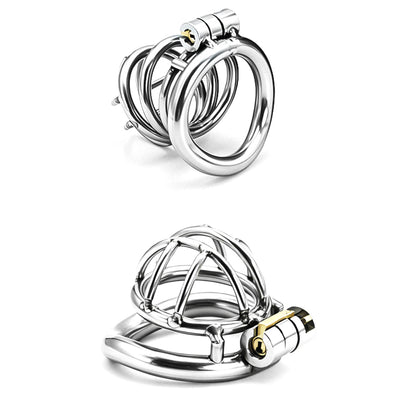 1 Inch Small Metal Cage - Silver