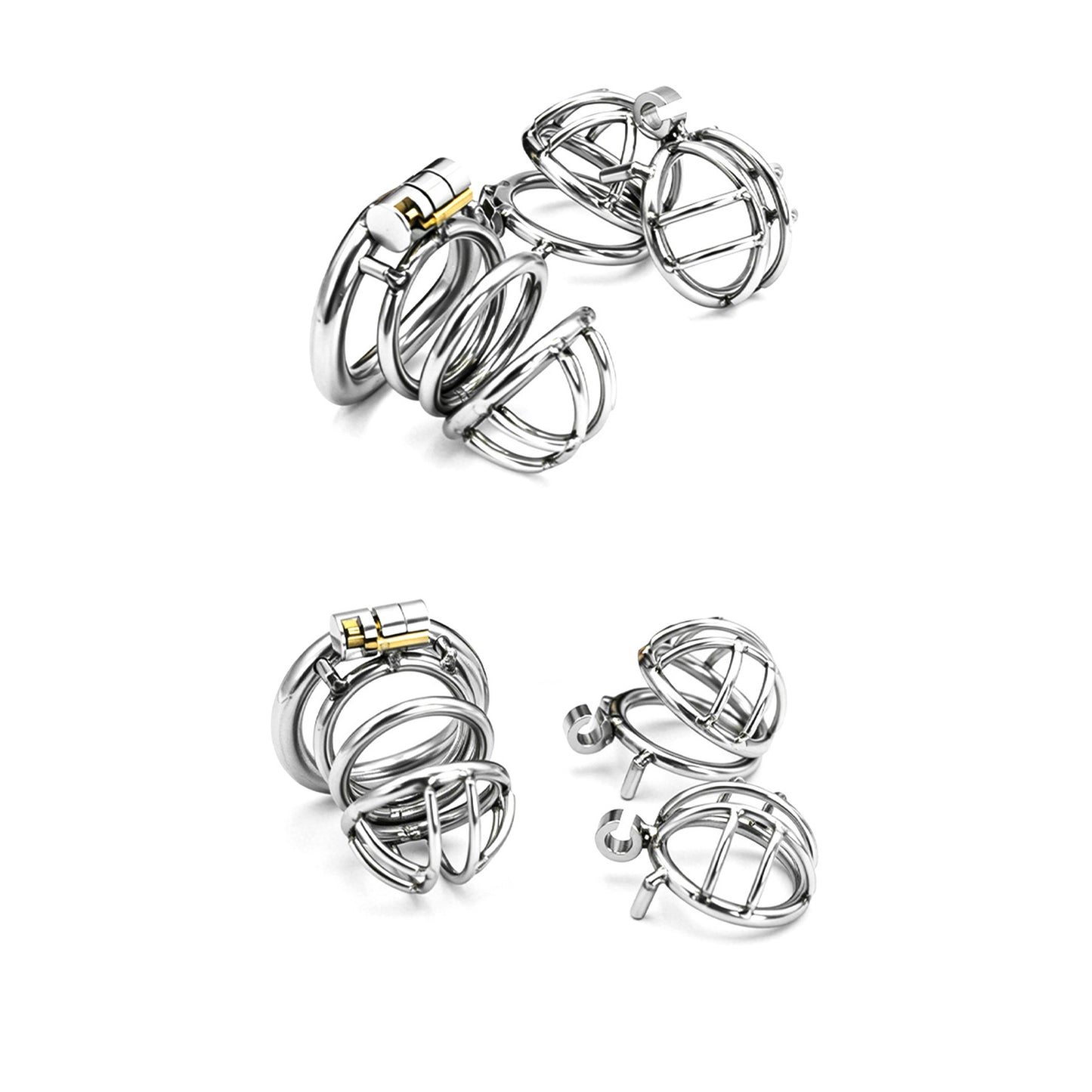 1 Inch Small Metal Cage - Silver