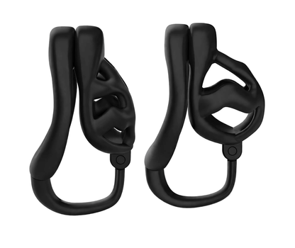 Pequeña jaula de castidad con soporte escrotal - Negra