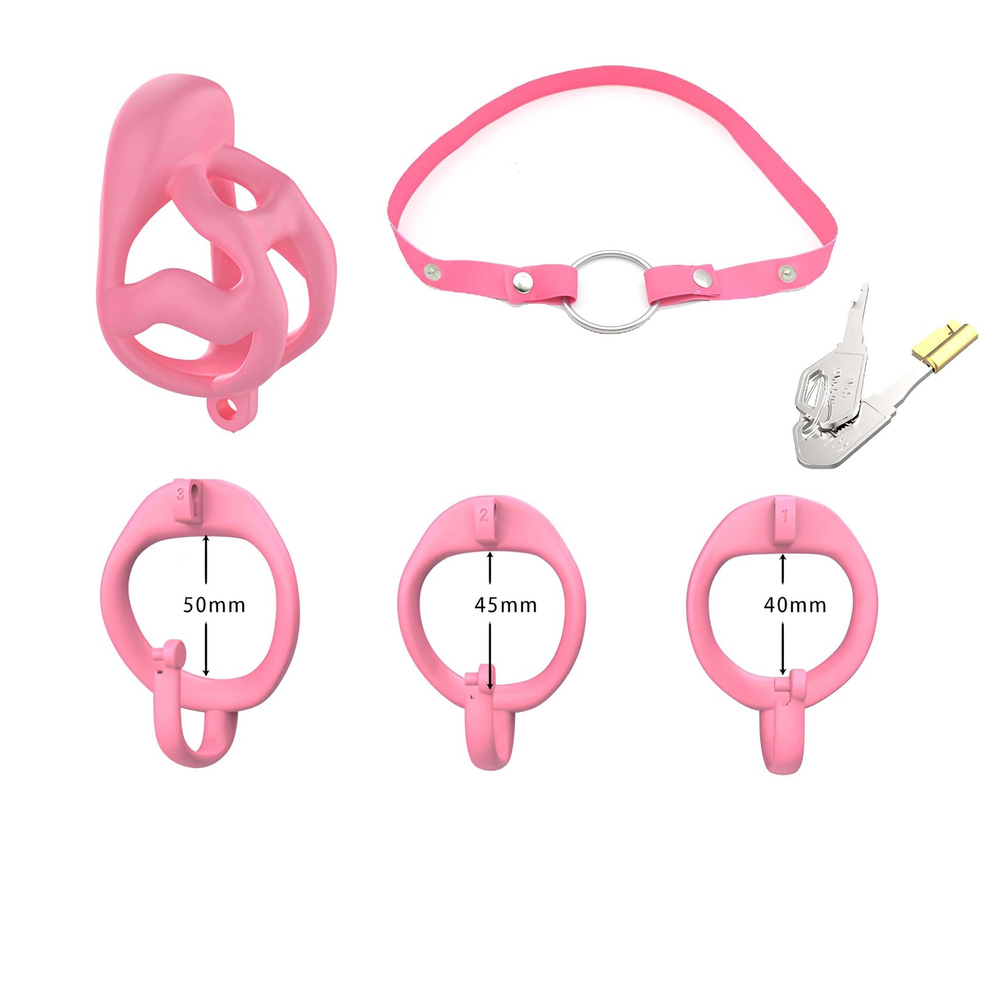 pink penis cage support ring chastity cage scrotal support chastity cage chastity cage for men men’s chastity cage