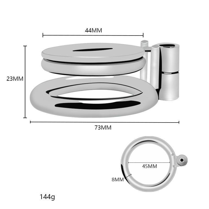 Detailed measurements of chastity cage and rings