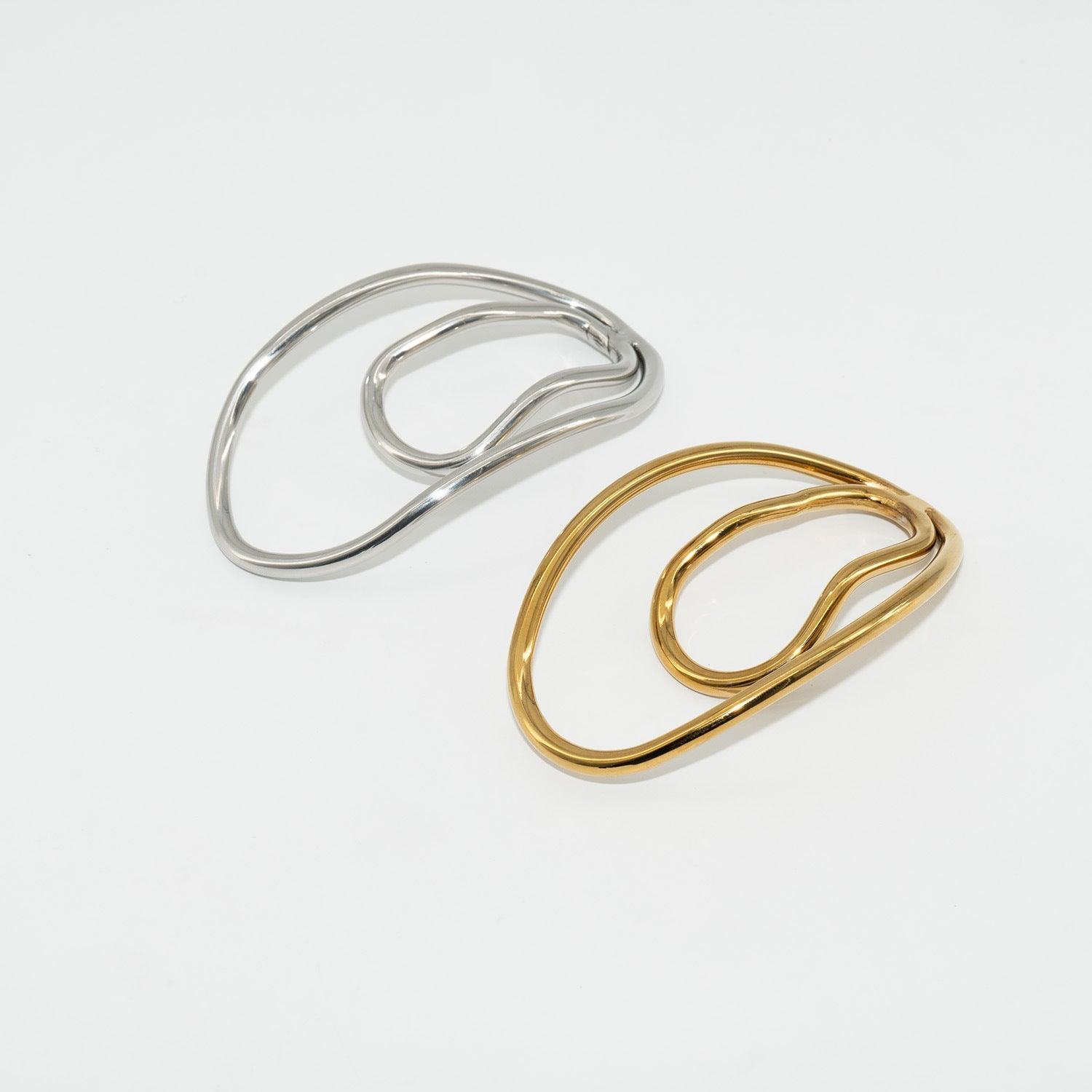 Gold and silver chastity cage clips