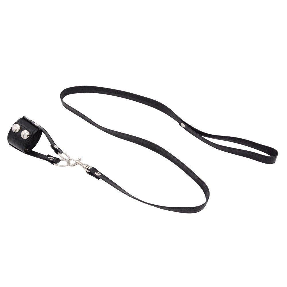 Kinky Bucking Cock Ring and Chain Leash Set