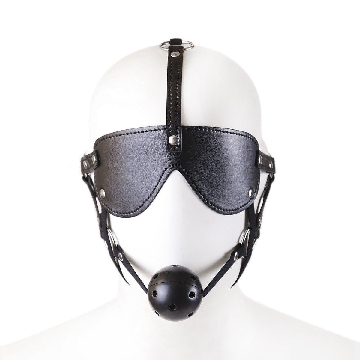 BDSM bondage mask, ball gag, blindfold, kinky play, sensory deprivation, bondage gear, submissive restraint, BDSM accessories, dominant control, fetish mask, bondage mask with gag, BDSM toys, submissive training, kinky secrets, fetish play, strict domination, bondage fantasies, erotic roleplay, submissive pleasure, BDSM essentials, blindfolded bondage, kinky accessories, BDSM mask set, dominant and submissive, sexual exploration, bondage set.