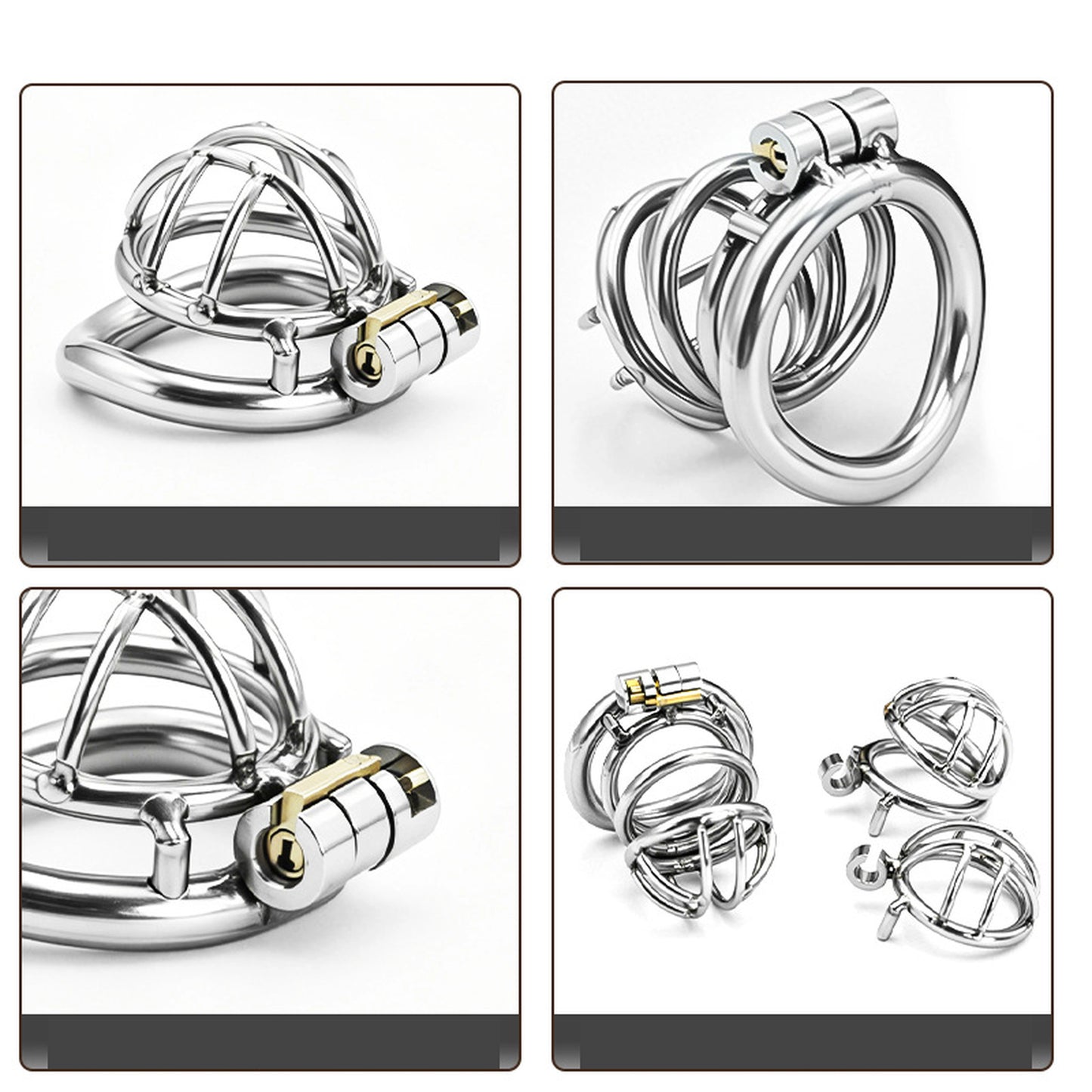 1 Inch Small Metal Cage - Silver