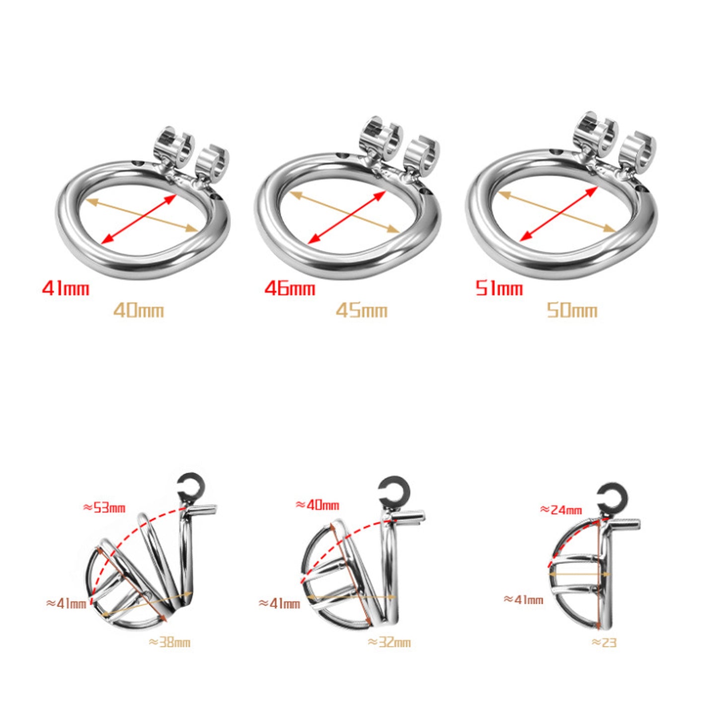 1 Inch Small Metal Cage - Silver