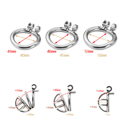 1 Inch Small Metal Cage - Silver