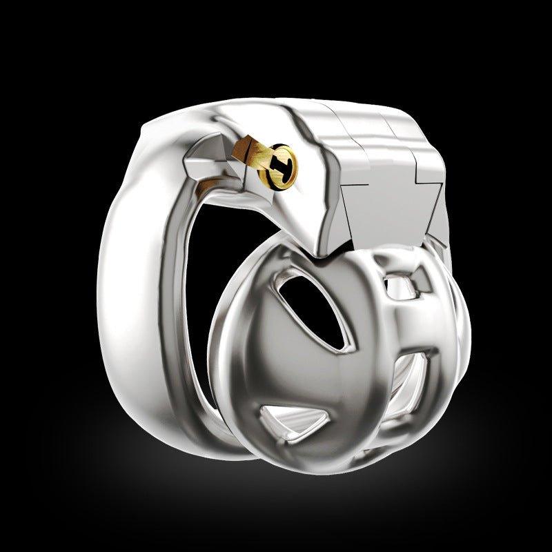 Classic metal male chastity cage with lock