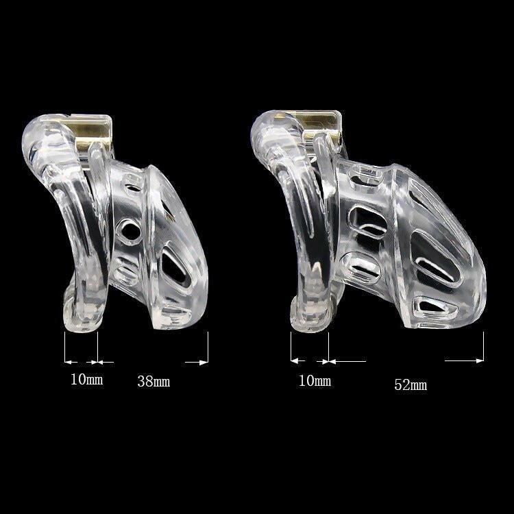 Clear, see-through, transparent, classic, male, chastity, cage, device, cock cage, with, flexible, rings, adjustable, bendable, adaptable, sizing options, customizable, versatile, design, clear male chastity device, see-through cock cage, classic transparent chastity cage, male chastity cage with clear design, transparent chastity device with flexible rings, classic clear cock cage with flexible rings, transparent male chastity cage with adjustable rings