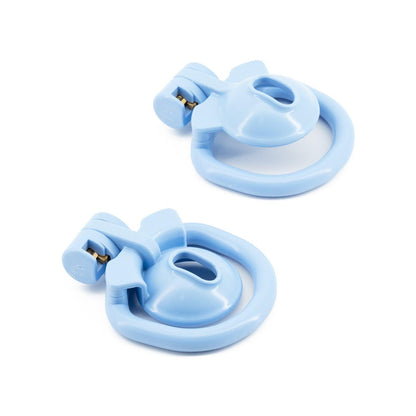 a pair of blue handles on a white background