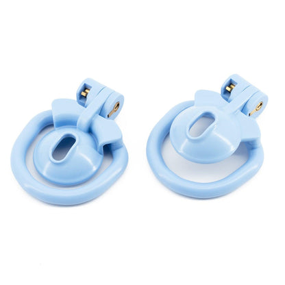 a pair of blue handles on a white background