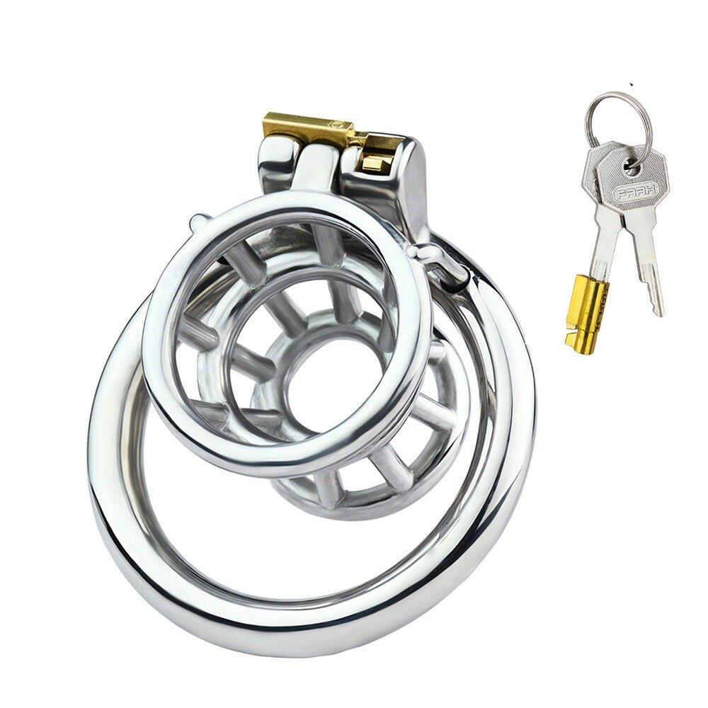 Male Chastity Cage Inverted Metal