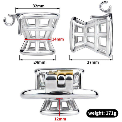 Male Chastity Cage Inverted Metal