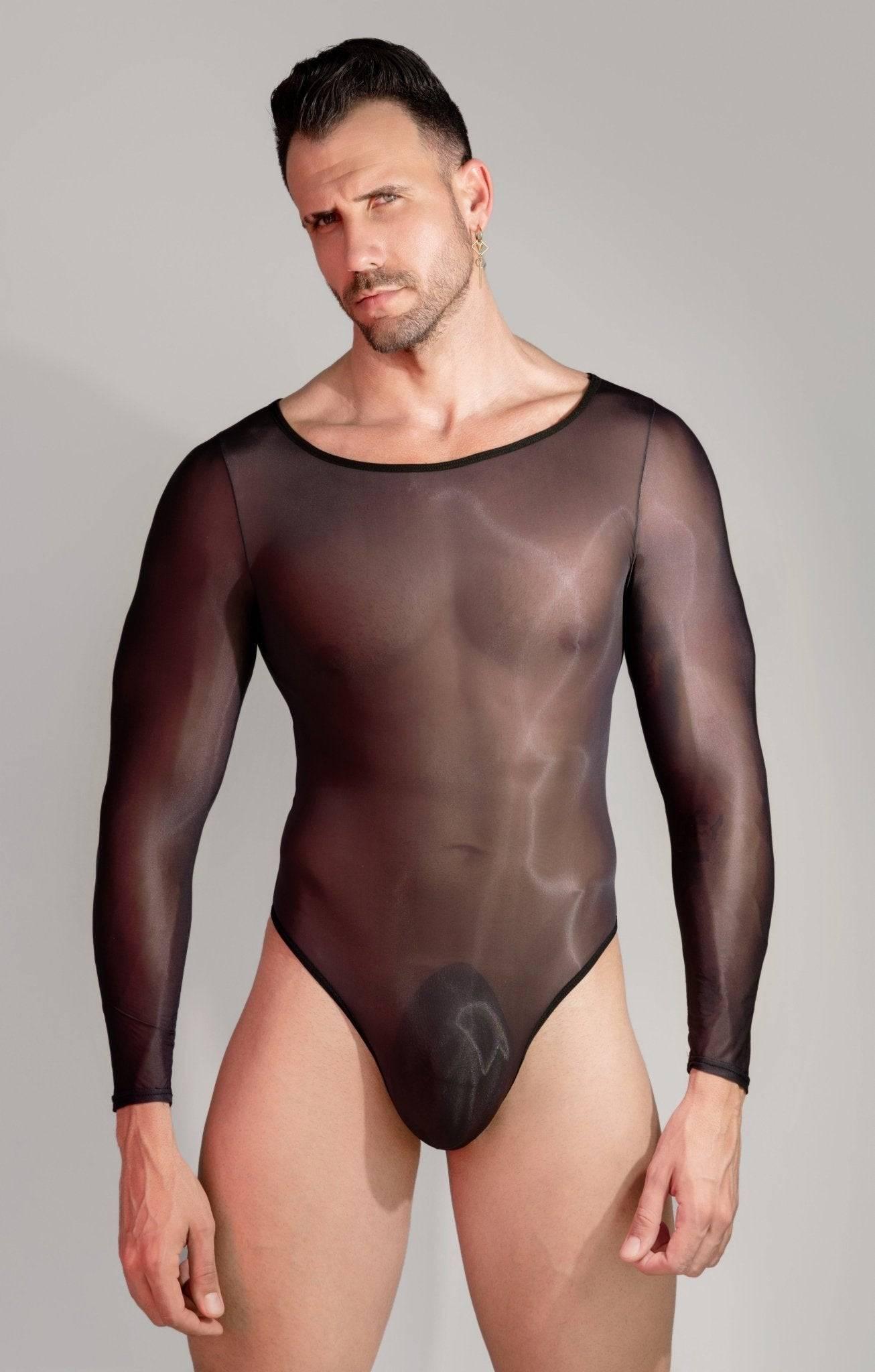 Men’s nylon Bodysuit Wrestling See Through Singlet with pouch design Sissy Mankini Sheer Leotard Backless Vest Sleeveless One Piece Singlet long sleeves high cut big buldge gay dilfs sissy daddies nude