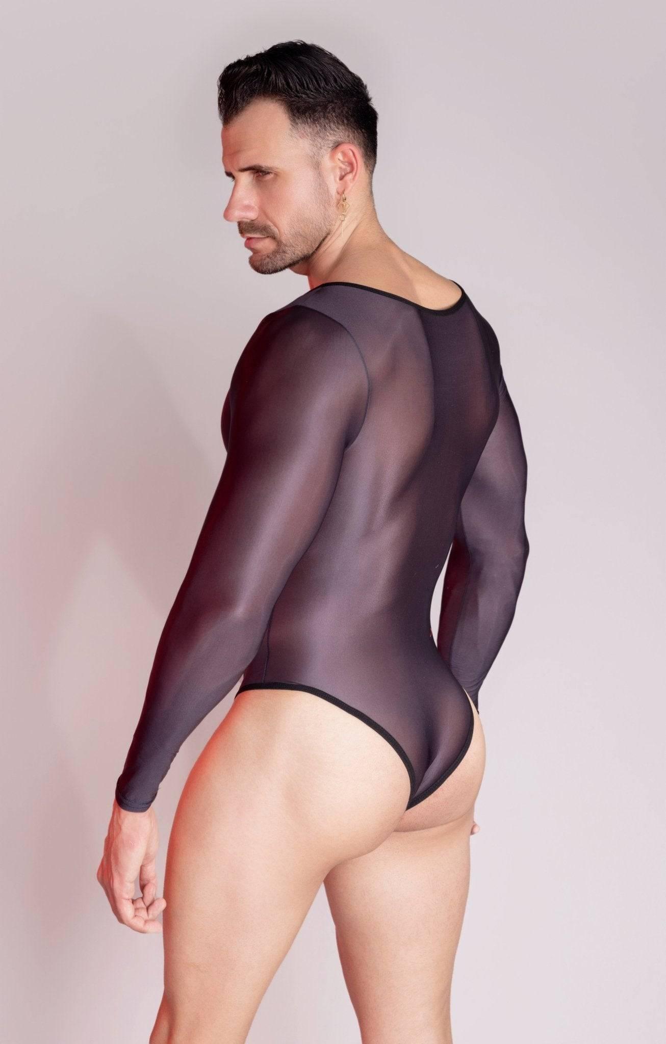 Men’s nylon Bodysuit Wrestling See Through Singlet with pouch design Sissy Mankini Sheer Leotard Backless Vest Sleeveless One Piece Singlet long sleeves high cut big buldge gay dilfs sissy daddies nude