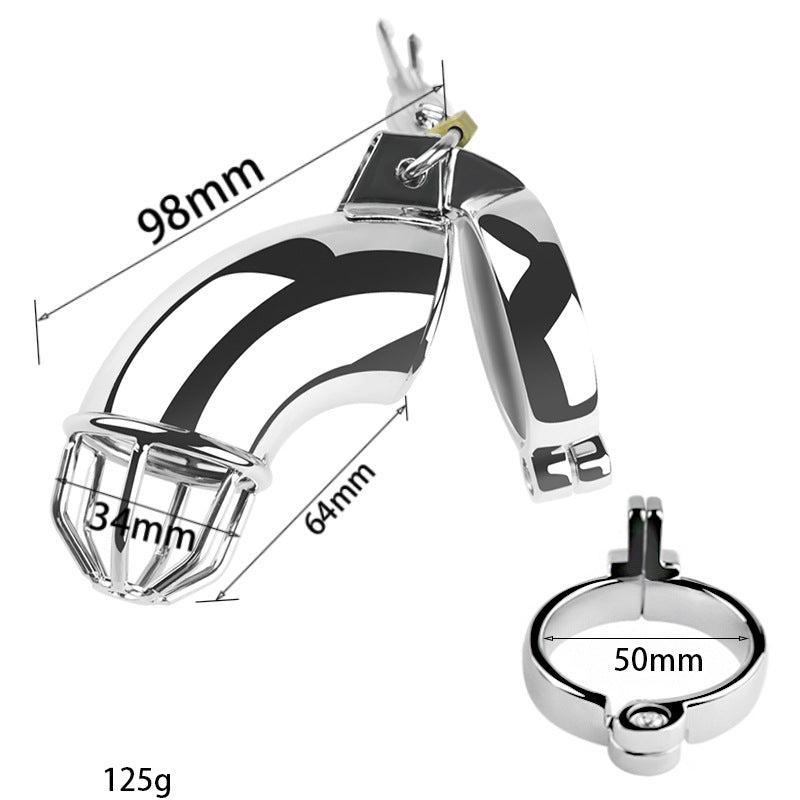 Chastity cage with 50mm ring, 125g weight