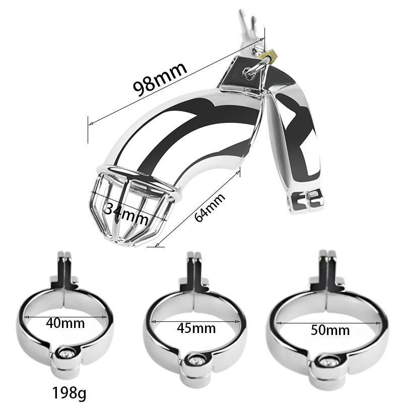 Metal chastity cage dimensions and ring sizes