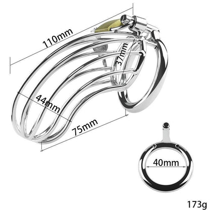 Chastity cage with 40mm ring size