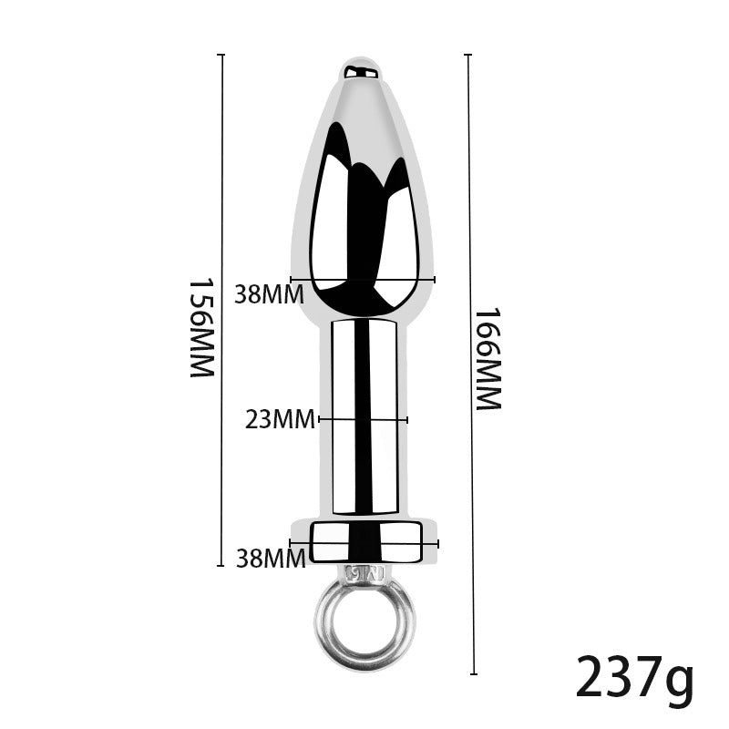 Metal douche cleaner with dimensions and weight