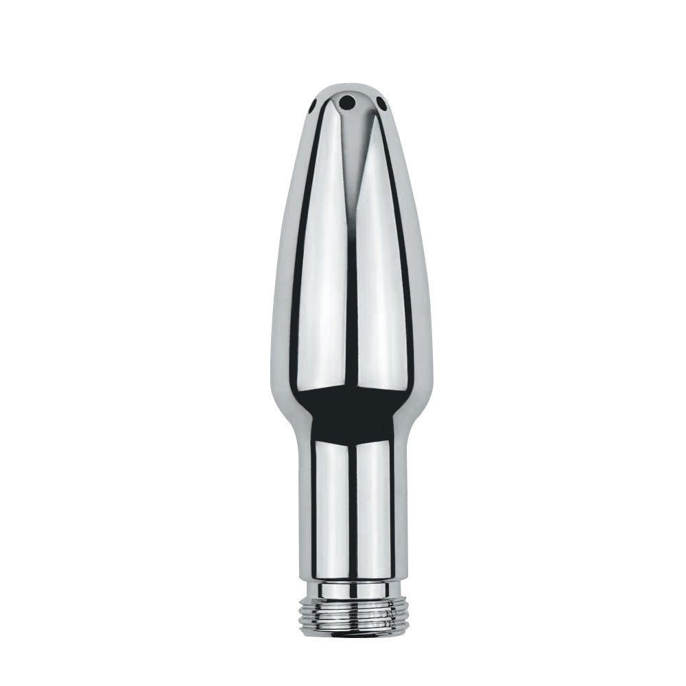 Stainless steel enema nozzle for men