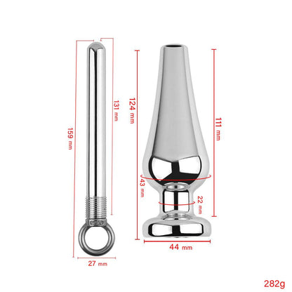 Detailed dimensions of metal enema tool