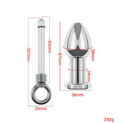 Detailed measurements of aluminium enema kit