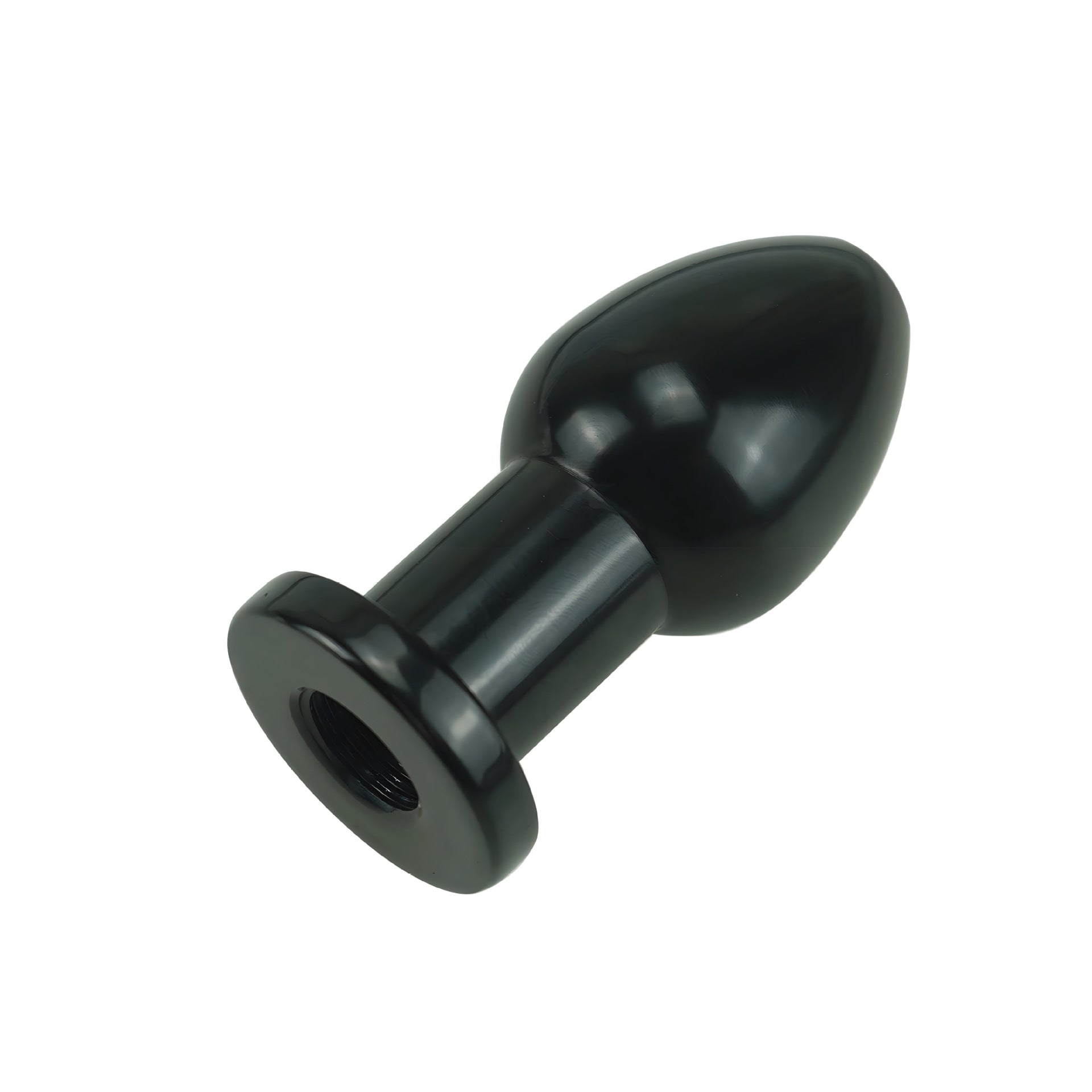 Durable black anal douching kit with wide base