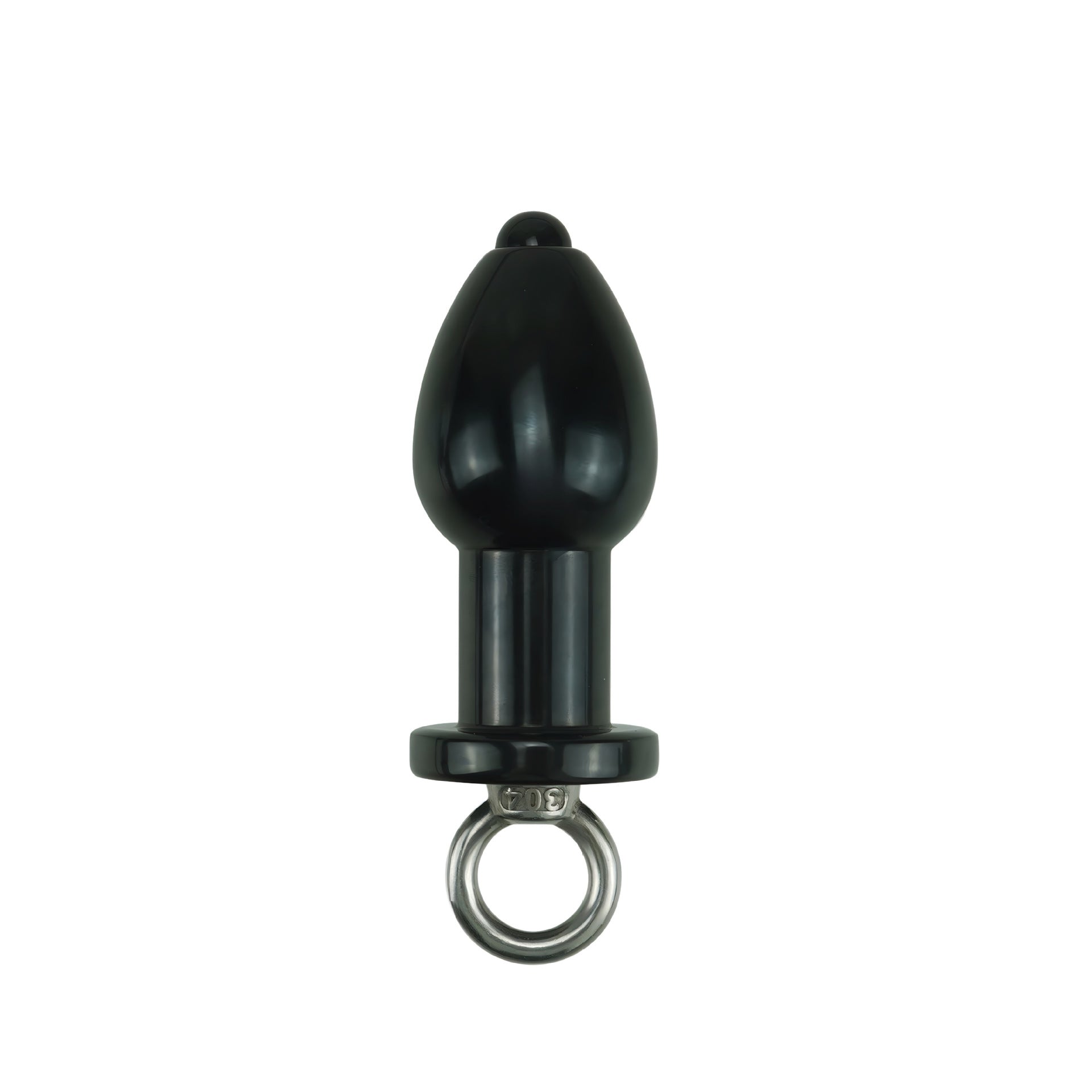 Black metal anal cleaning tool with sturdy design