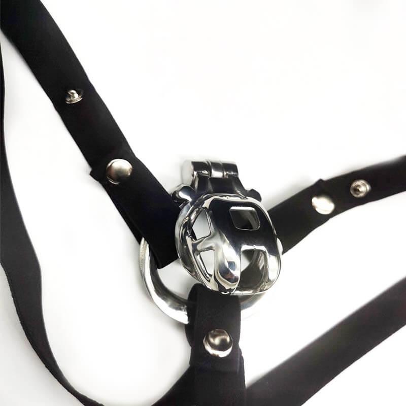 Widened Elastic Chastity Cage Support Waist Strap